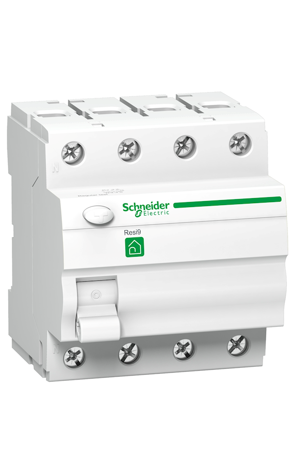 Schneider Electric RESI9 R9R01463 áram-védőkapcsoló, A osztály, 4P, 63A, 30mA